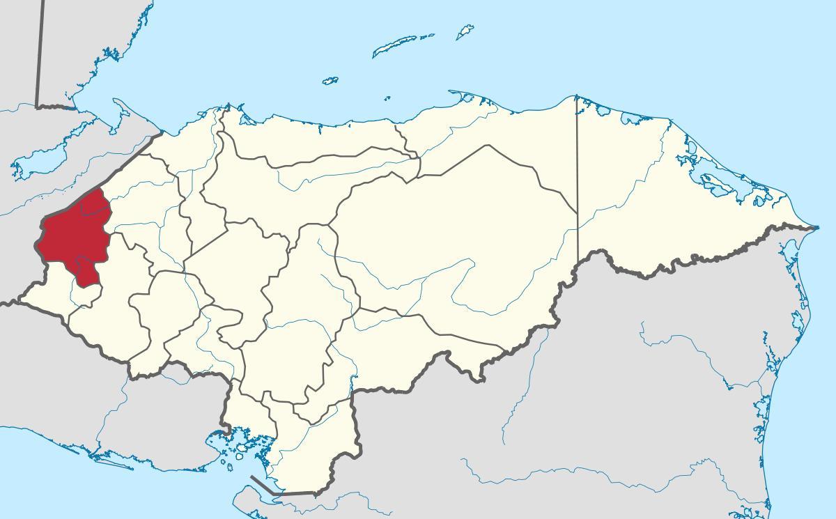 Copan, Honduras Mapa 