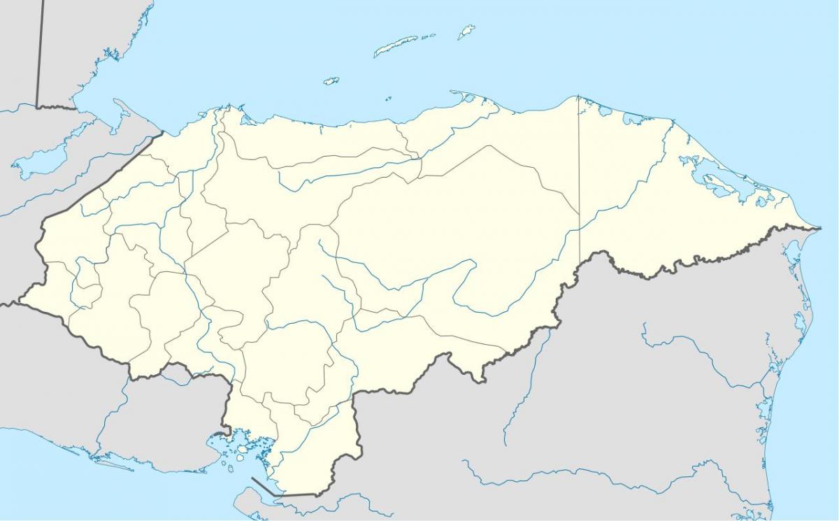 mapa mostrando Honduras