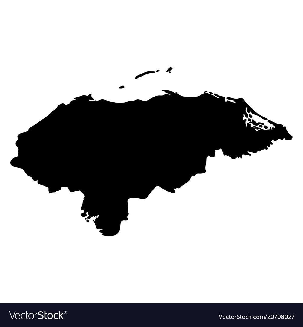 mapa de Honduras mapa do vetor de