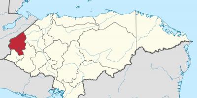 Mapa do copan, Honduras