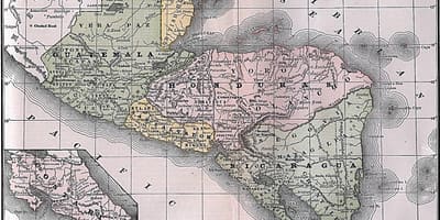 Mapa de Honduras britânicas