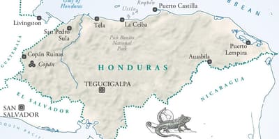 Mapa de la ceiba, Honduras
