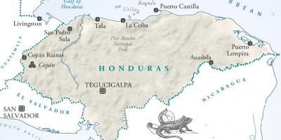 Mapa de la ceiba, Honduras